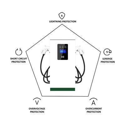 300V-750V DC caricabatterie portabile per auto elettrica 22kw per la casa