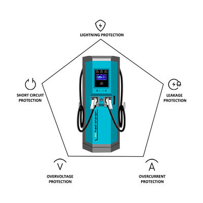 240KW di potenza di uscita EV caricabatterie EVSE EV caricabatterie con livello di protezione IP55/1k10