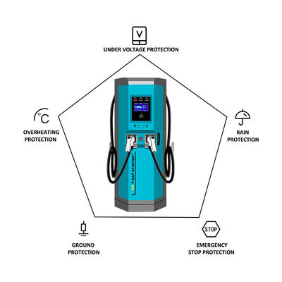 Piattaforma di ricarica efficiente con GW 8,8kg - Caricabatterie per veicoli elettrici EVSE certificata IP 55/1k10